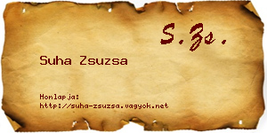 Suha Zsuzsa névjegykártya
